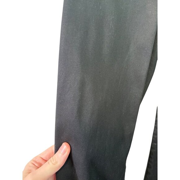 Chicos Women's Shiny Black Stretch Jegging Pants W Front & Back Pockets Size 14 - Picture 3 of 13